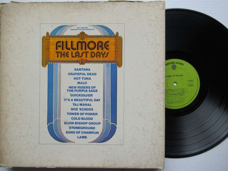 VARIOUS ARTISTS - FILLMORE THE LAST DAYS - UK - VG- / VG+ BOX SET 3LP AND BOOKLET