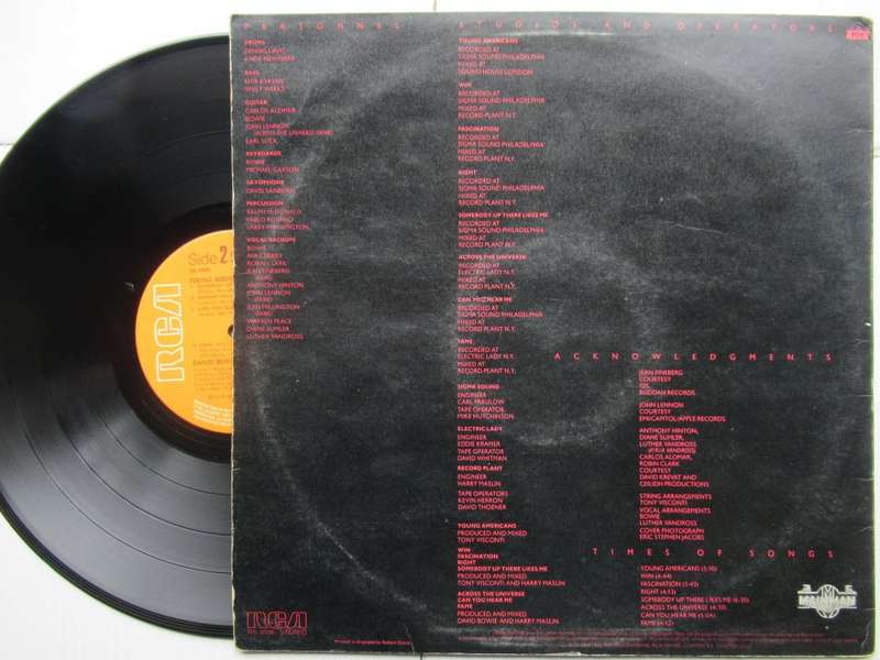 DAVID BOWIE - YOUNG AMERICANS - UK VG/ VG-