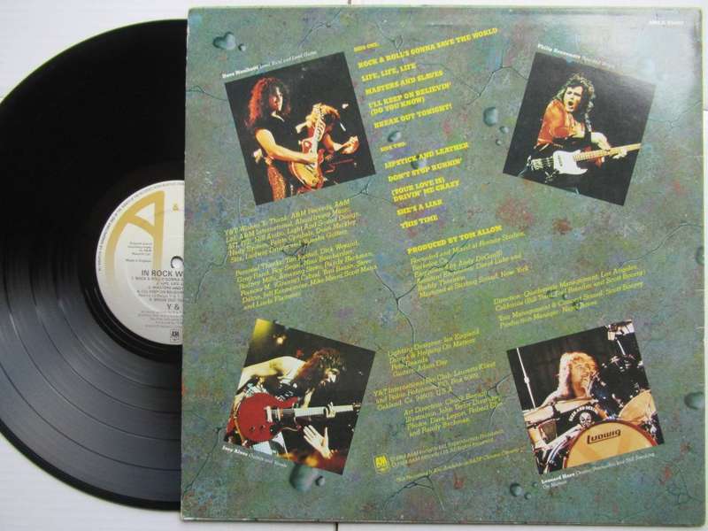 Y&T - IN ROCK WE TRUST - UK VG+ /VG+