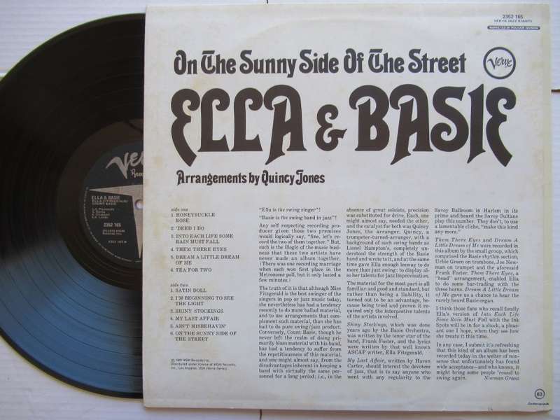 ELLA AND BASIE - ON THE SUNNY SIDE OF THE STREET - RSA VG+ /VG+