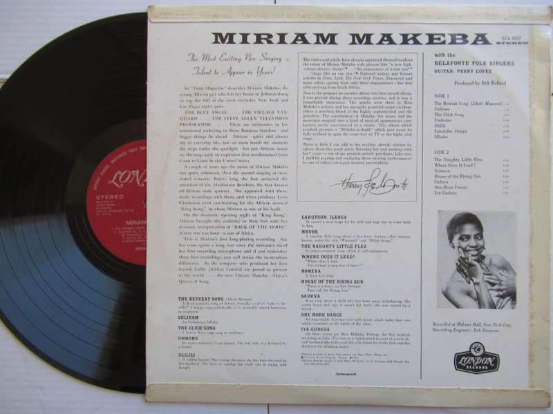 MIRIAM MAKEBA - OF KING KONG FAME - RSA VG / VG+