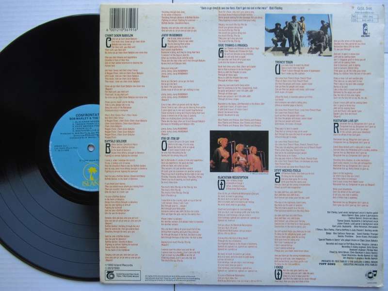 BOB MARLEY & THE WAILERS - CONFRONTATION - RSA -VG / VG+