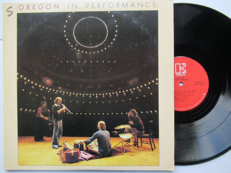 OREGON - IN PERFORMANCE - USA VG- /VG+ 2 LP GATEFOLD COLLIN WALCOTT / RALPH TOWNER