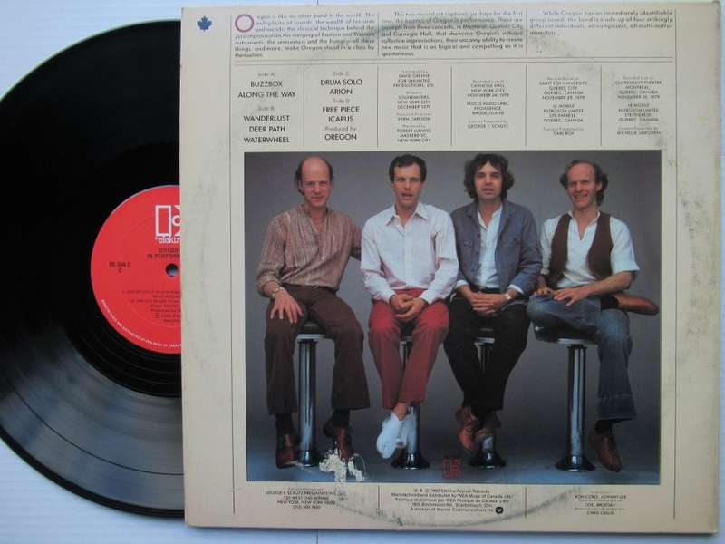 OREGON - IN PERFORMANCE - USA VG- /VG+ 2 LP GATEFOLD COLLIN WALCOTT / RALPH TOWNER