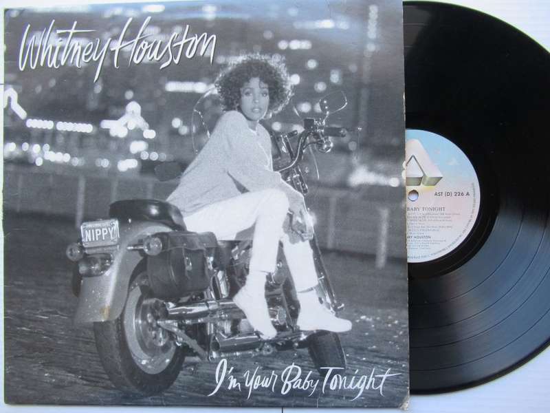 WHITNEY HOUSTON - I'M YOUR BABY TONIGHT - RSA - VG+ /VG- WITH INNER