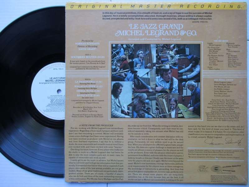MICHEL LEGRAND & CO - LE JAZZ GRAND - USA VG / VG+ MOBILE FIDELITY WITH INSERTS
