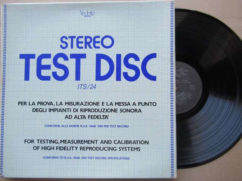 VEDETTE - STEREO TEST DISC -US VG+ /VG+ WITH STROBOSCOPE