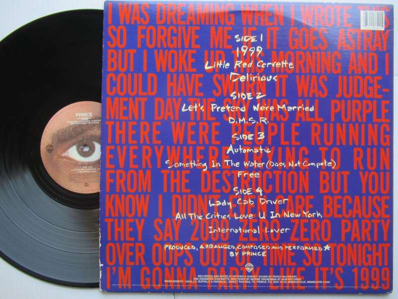 PRINCE - 1999 - USA VG / VG+ 2 LP WITH INNERS