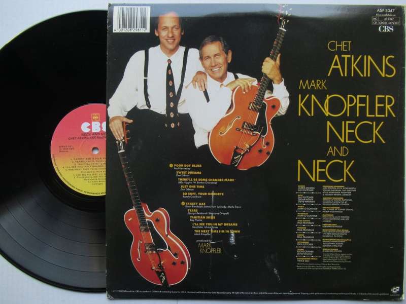 MARK KNOPFLER & CHET ATKINS -NECK AND NECK - RSA - VG /VG+