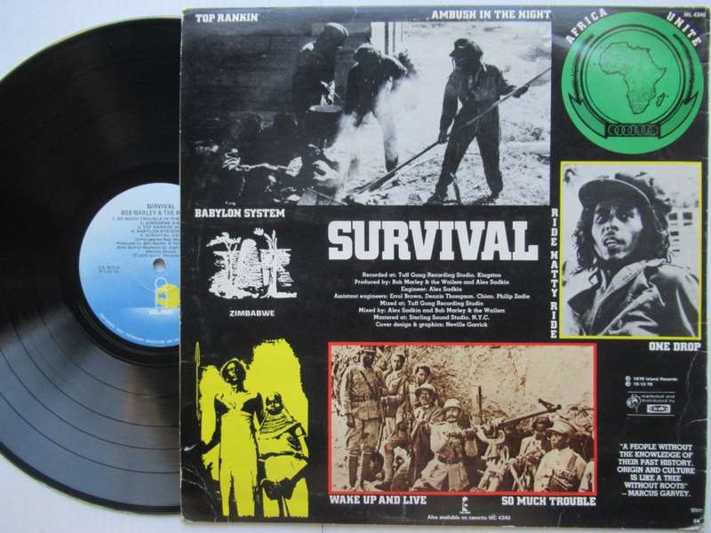 BOB MARLEY & THE WAILERS - SURVIVAL - RSA - VG /VG