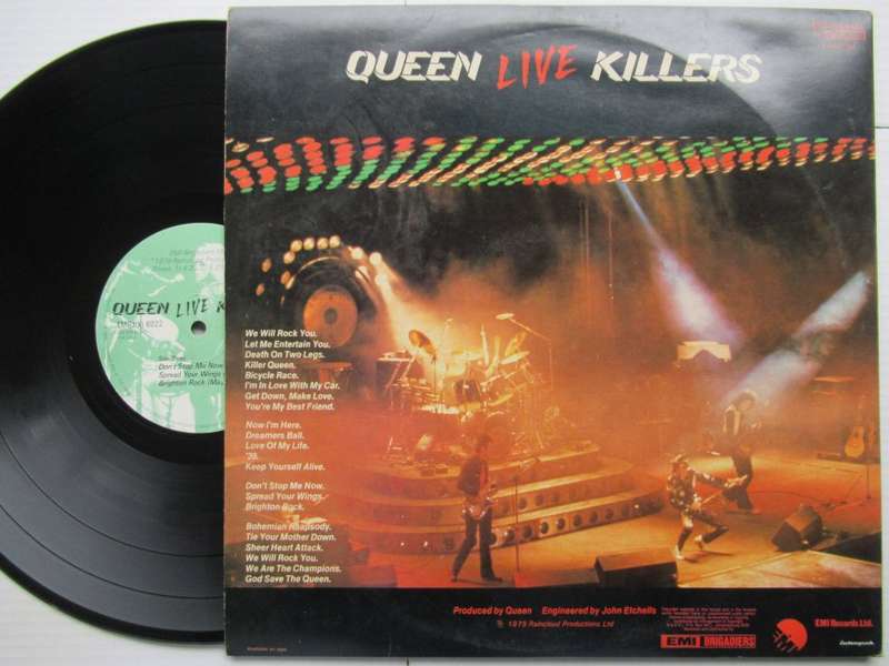 QUEEN - LIVE KILLERS - RSA - VG /VG/VG- 2 LP GATEFOLD