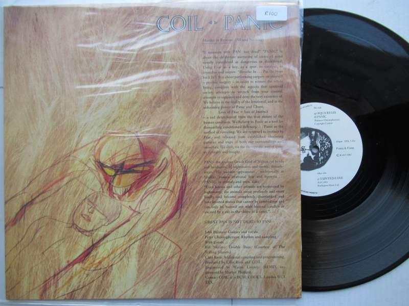 COIL - AQUA REGIS PANIC TAINTED LOVE - UK EX /EX