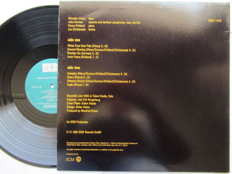 MIROSLAV VITOUS GROUP - S/T - USA VG+ /EX ECM