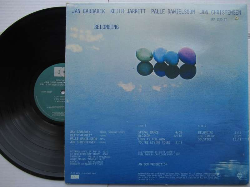 JAN GARBARKE KEITH JARRETT PALLE DANIELSSON JON CHRISTENSEN - BELONGING - USA VG /VG+