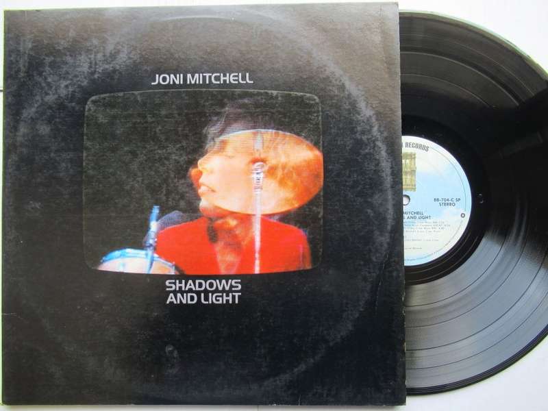 JONI MITCHELL - SHADOWS AND LIGHT - USA VG+ /VG+ 2 LP GATEFOLD WITH INNERS