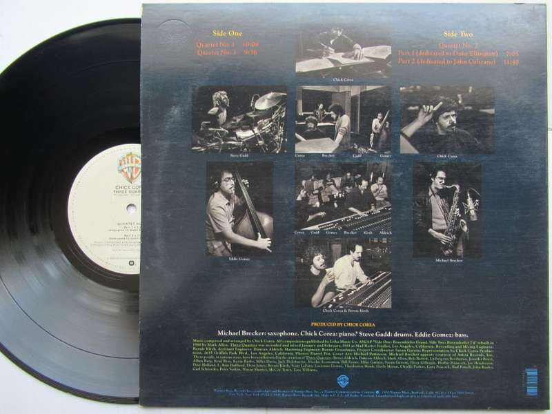 CHICK COREA -  THREE QUARTETS - USA VG+ /VG+