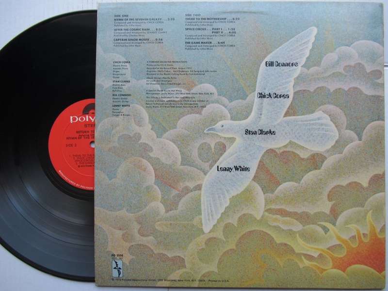 RETURN TO FOREVER AND CHICK COREA - HYMN OF THE SEVENTH GALAXY - USA VG+ /VG+