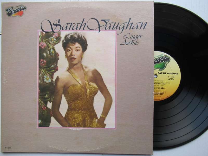 SARAH VAUGHAN - LINGER AWHILE - USA VG /VG+