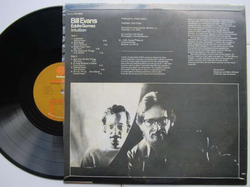 BILL EVANS & EDDIE GOMEZ  - INTUITION - RSA - VG+ /VG+