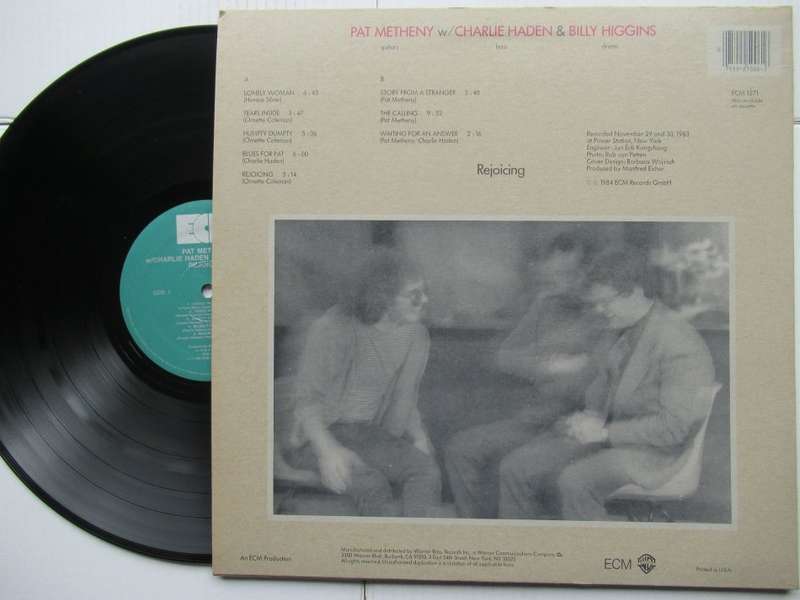 PAT METHENY WITH CHARLIE HADEN & BILLY HIGGINS - REJOICING - USA VG+ /VG+