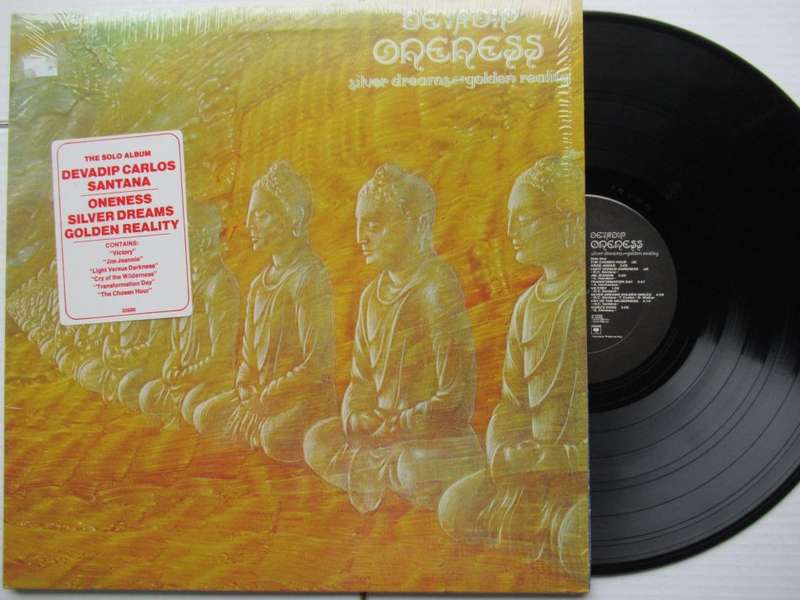 DEVADIP CARLOS SANTANA -  ONENESS SILVER DREAMS GOLDEN REALITY - USA EX /EX GATEFOLD