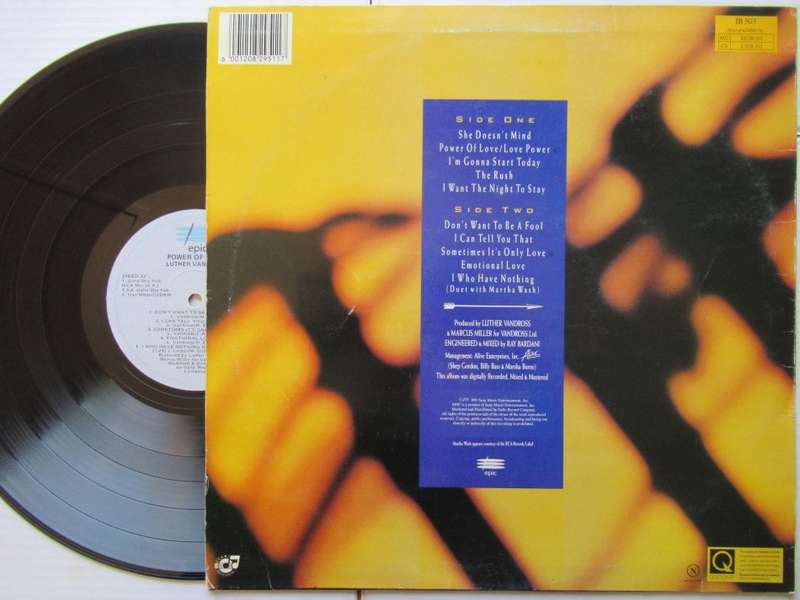 LUTHER VANDROSS - POWER OF LOVE - VG /VG