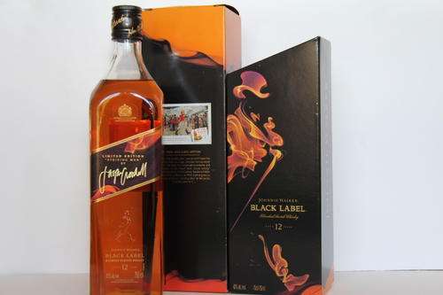 Johnnie Walker Black Whisky 750ml 2011 Jasper Goodall Limited Edition.