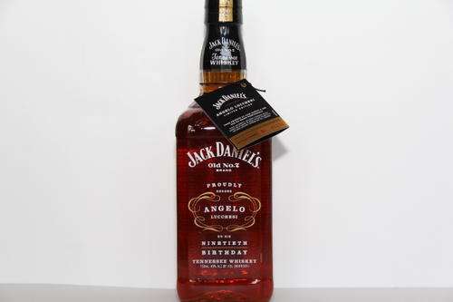 Jack Daniels Angelo Lucchesi 90th Birthday Bottle.
