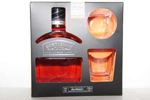 Jack Daniels Gentleman Jack 750ml Whiskey and 2Glasses in Box
