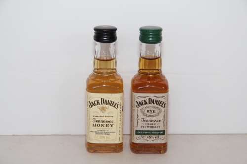 Jack Daniels Honey 50ml and Rye 50ml Mini SA Version.