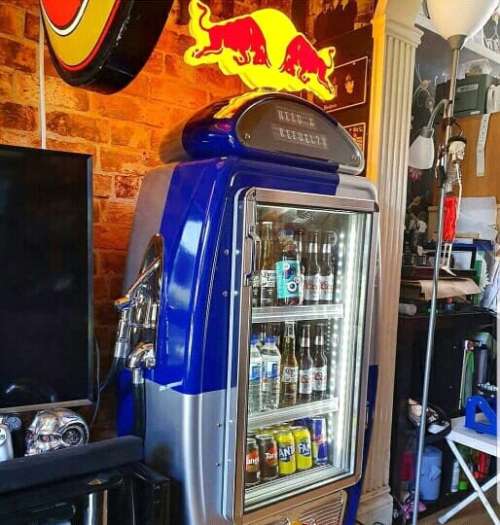 Redbull Petrol Pump / Gas pump display fridge Red Bull