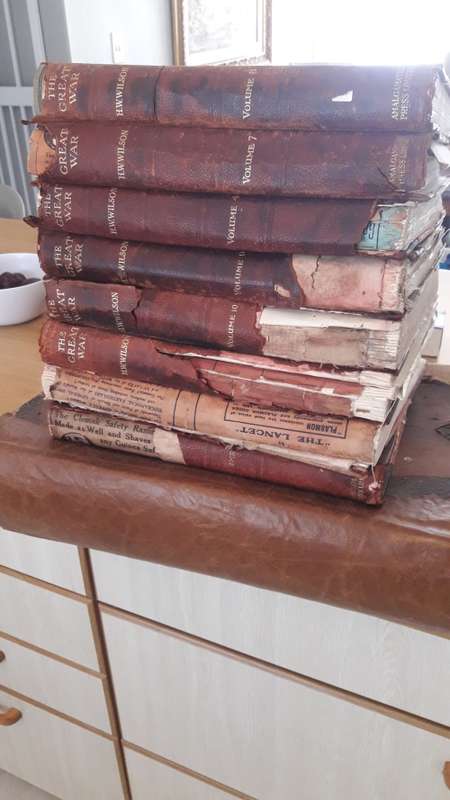 Joblot 9 x books The Great war by H.W.Wilson