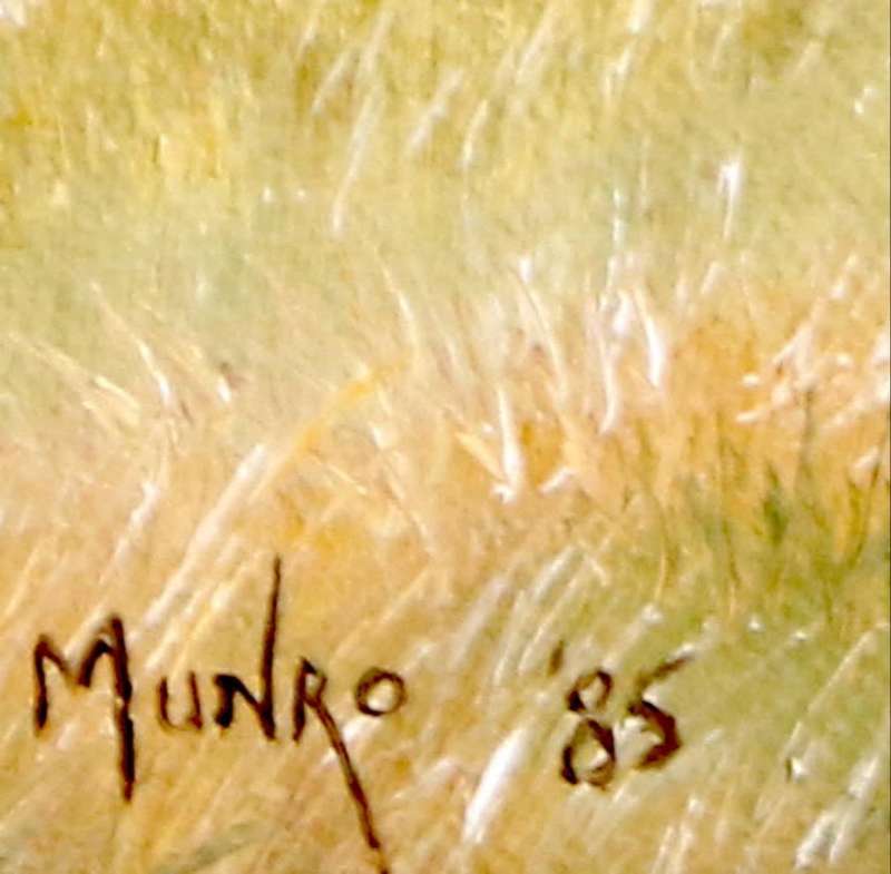 Paul Munro oil painting Farm scene
