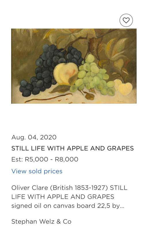 Oil Painting oliver Clare