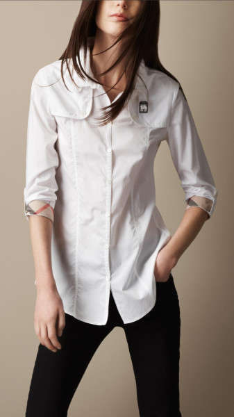 BURBERRY SHIRT *white*
