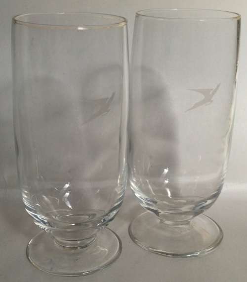 South African Airways etched tumblers, one bid for both