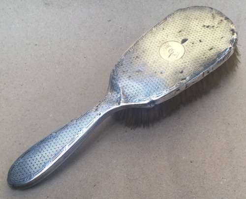 Sterling silver hair brush.........please see photos