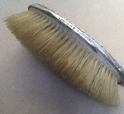 Hallmarked silver hair brush.....please see photos