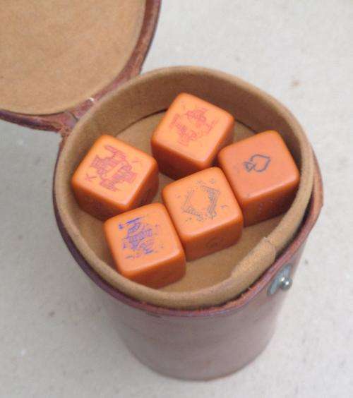 Dice set with cup......R23.00
