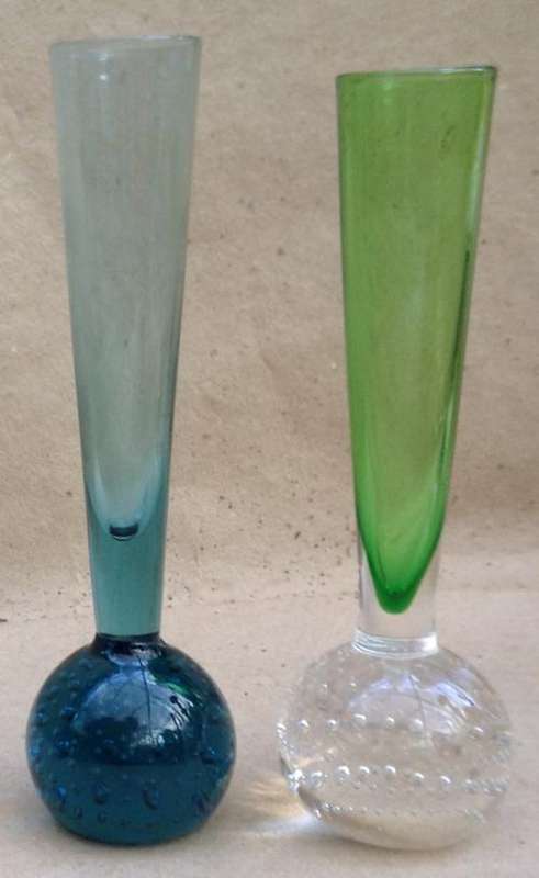 Two Murano Bullicante Posey or Bud Vases.   One bid for both.    Postage R26.00