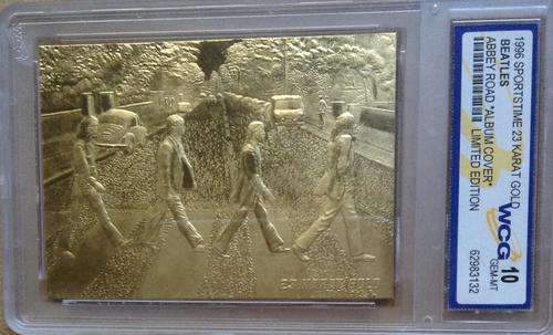 23 Karat Gold WCG 10 GEM-MINT. Abbey Road. The Beatles    Postage R26.00