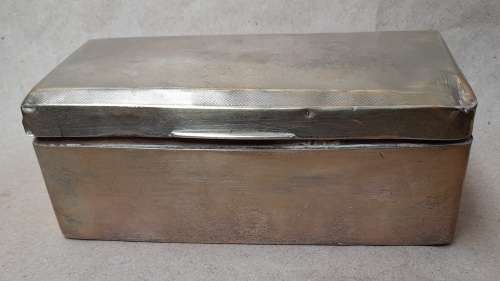 Sterling silver cigarette box