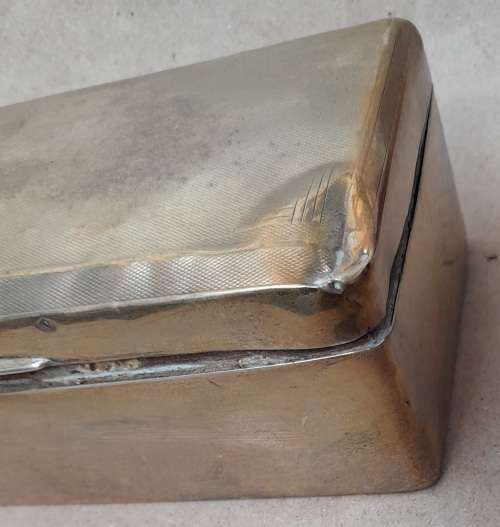Sterling silver cigarette box
