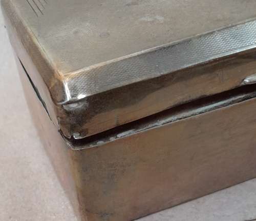Sterling silver cigarette box