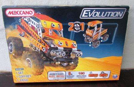 Meccano Evolution 2 in 1 off road vehicle.190 pieces.UNused . Box approx. 25x18x5cmH
