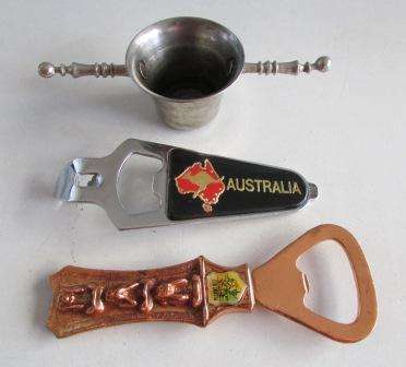 Retro Tot Measure and 2 x Bottle Openers