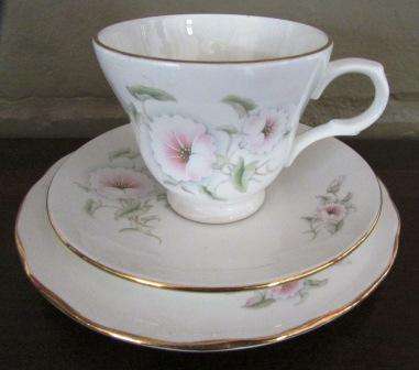Crown Trent Fine Bone China Trio. Made in Staffordshire, England