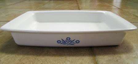 Corningware Cornflower Blue P-332 Baking / Roasting / Lasagne Dish. Approximately 35 x 21 x 5 cms h
