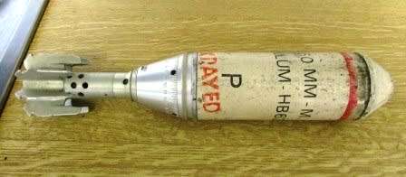 Illum 60 mm  Mortar HB62 32 cms Long. Vintage