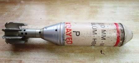 Illum 60 mm  Mortar HB62 32 cms Long. Vintage